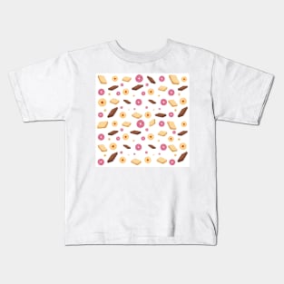 Traditional English Biscuits on White Kids T-Shirt